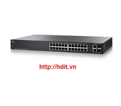 Thiết bị mạng Switch Cisco SLM224GT 24-port 10/100 + 2-Port Gigabit Switch - SLM224GT (SF200-24)