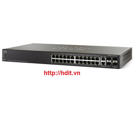 Thiết bị mạng Switch Cisco SF500-24-K9-G5 24-port 10/100 + 4-Port Gigabit Stackable Managed Switches - SF500-24-K9-G5
