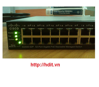Thiết bị mạng Cisco SG500-52-K9-G5 48-port GB + 4 Gigabit Ethernet (2 combo* Gigabit Ethernet + 2 1GE/5GE SFP) Switch - SG500-52-K9-G5