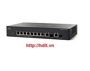 Thiết bị mạng Cisco SF302-08MPP-K9 8 10/100 Maximum PoE+ ports with 124W power budget + 2-Port Gigabit Switch - SF302-08MPP-K9