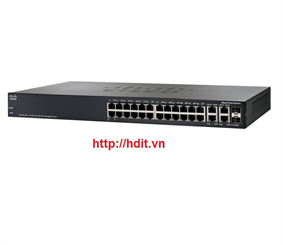 Thiết bị mạng Cisco SF300-24PP 24-port 10/100 PoE+ Managed Switch with Gig Uplinks - SF300-24PP