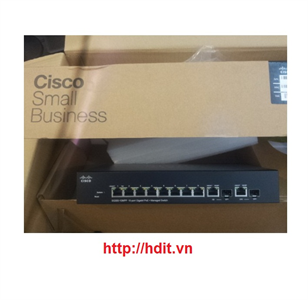 Thiết bị mạng Cisco SG300-10PP 10-port Gigabit Switch - SG300-10PP-K9 
