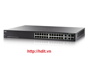 Thiết bị mạng Cisco SG300-28MP-K9 26-Port 10/100/1000 (24 PoE+ ports with 375 power budget) Switch - SG300-28MP-K9 
