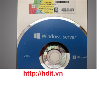 Hệ điều hành Windows Svr Std 2016 64Bit English 1pk DSP OEI DVD 16 Core P73-07113	