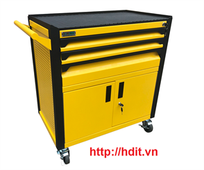 Tủ dụng cụ 3 ngăn kèm hộc đôi bên dưới có khóa N2T1RD3 (Vàng)