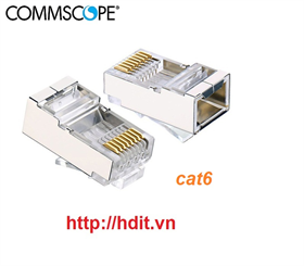 Hạt mang COMMSCOPE Cat6, bọc kim loại, chống nhiễu