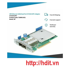 Cạc mạng nic HP 571FLR-SFP+ Ethernet 10Gb 2-port SP# 728992-B21/ 728531-001/ 733386-001
