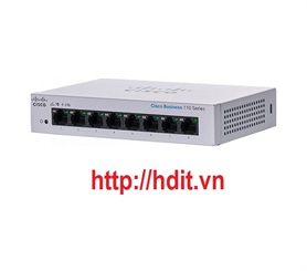 Thiết bị chuyển mạch Cisco CBS110 Unmanaged 8-port GE, Desktop, Ext PS - CBS110-8T-D-EU