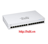 Thiết bị chuyển mạch Cisco CBS110 Unmanaged 16-port GE - CBS110-16T-EU
