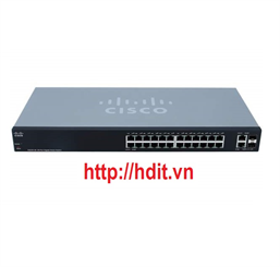 Thiết bị chuyển mạch Cisco 24-port Gigabit + 2-port combo mini-GBIT Smart Switch - SG220-26-K9 