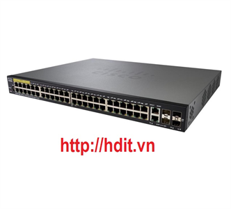 Thiết bị chuyển mạch Cisco 48-port PoE+, 10/100Mbps with 382W power budget (support 60W PoE Port) +