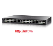 Thiết bị chuyển mạch Cisco 48-port PoE+ (support 60W PoE Port) Gigabit with 740W power budget + 2 Gigabit copper/SFP combo + 2 SFP ports Managed Switch - SG350-52MP-K9