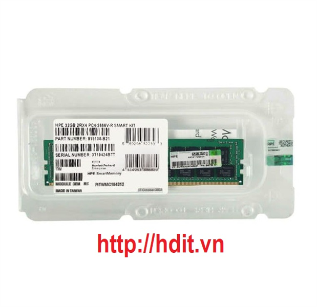 805351-B21, HPE 32GB (1 x 32GB) Dual Rank x4 DDR4..