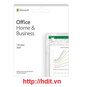 Phần mềm Office Home and Business 2019 English APAC EM Medialess P6 ( T5D-03302 )