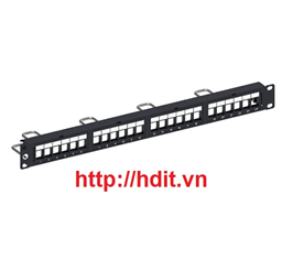 Patch Panel COMMSCOPE, 24 Port, Cat 5E - P/N 760237040 / CPP-UDDM-SL-1U-24