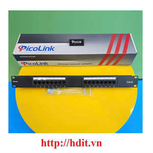 Thanh đấu nối Patch panel 16 port Cat5, PICOLINK # PL-S1U16 -C5