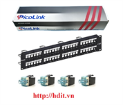 Thanh đấu nối Patch panel 48 port Cat6, PICOLINK # PL-S2U48R-C6