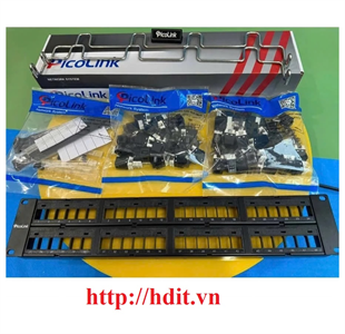 Thanh đấu nối Patch panel 48 port Cat6, PICOLINK # PL-S2U48R-C6